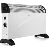 Lehmann LHOHC-2013A Konvektor Heizung mit Gebläse, mobile Heizkörper 2000 Watt, Elektroheizung mit 3 Heizstufen und Thermostat