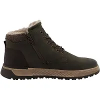 Tom Tailor Winterboots , Herren, Gr. 46, Warmfutter, grün (khaki), Lederimitat, Textil, Schuhe Winterboots, Schnürboots mit wasserabweisender TEX-Ausstattung
