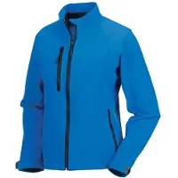 Jerzees Schoolgear Colours Damen Softshell Jacke Wind und Wasser abweisend FK688 (S) (Azurblau)