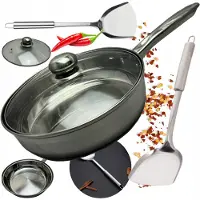 Brunbeste Edelstahl-Pfannenset 28 cm mit Pfannenwender
