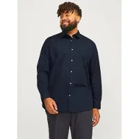 Jack & jones "JJJOE SHIRT LS PLAIN PLS" Materialmix, normal geschnitten