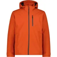 CMP Zip Herren Kunstfaserjacke orange Größe S Trekking Wasserdicht Wasserabweisend