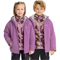 Jack Wolfskin Iceland 3IN1 Print Jacket K vivid orchid (H0133) 164