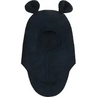 Huttelihut - Kid's Balaclava Ears Wool Fleece - Sturmhaube Gr 52 cm - 2-4 Years blau/schwarz