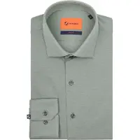 Suitable Slim-Fit Pique Hemd Grün