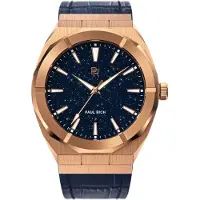 Paul Rich Herrenuhr Star Dust Rose Gold Leder 45