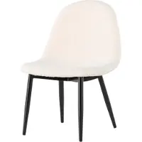 Furnlux Classic FURNLUX Ottoman Polar White Und Black 43cm / Hauptfarbe: Weiß / Abmessungen: 43 x 42 x 62 cm