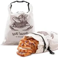 OEM Biologische broodzakken - Set van 2 stukken aus biologischem Material für Selbstgebackenes Brot in der Küche.