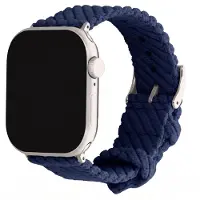 IMoshion Cord Armband für Apple Watch | 44/45/46/49 mm - Dunkelblau