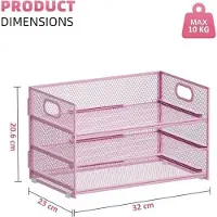 OEM Rosafarbenes 3-Lagen-Büro-Organizer-Set