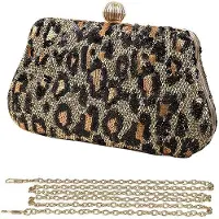 OEM Glänzende Clutch Handtas mit Glitter für Abendveranstaltungen Gold