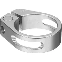 OEM Rennrad-Sitzklemme, Aluminiumlegierung, M4-Bol, Rennrad-Zubehör - Silber, 34,9 mm, geeignet für 30,4 - 31,6 mm Rohrbereich.