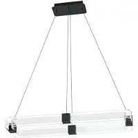 Stars of Light LED-Hängelampe Mogetonello, schwarz, 100 cm