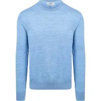 KING Essentials The John Pullover Merino Hellblau