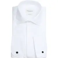 Profuomo Tuxedo Hemd Doppel Manschette Weiß