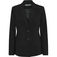 Fransa Blusenblazer "Damen Blazer FRABIGAIL", Damen, Gr. 36, schwarz, Obermaterial: 60% Polyester PES. 35% Viskose CV. 5% Elasthan EL., Blazer Blusenblazer