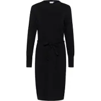Kaffe Midikleid "Damen Kleid KAlizza", Damen, Gr. S, N-Gr, schwarz (schwarz deep), Obermaterial: 80% Viskose CV. 20% Nylon NY., Kleider Midikleid
