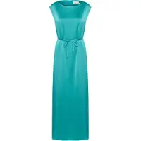 Kaffe Midikleid "Damen Kleid KArachel", Damen, Gr. 34, N-Gr, blau (teal), Obermaterial: 100% Polyester PES., Kleider Midikleid
