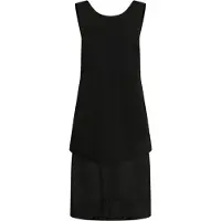 Soaked in luxury Midikleid "Damen Kleid SLDimitra", Damen, Gr. M, N-Gr, schwarz, Obermaterial: 78% Polyester PES. 18% Viskose CV. 4% Elasthan EL., Kleider Midikleid