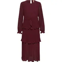 Culture Midikleid "Damen Kleid CUcat", Damen, Gr. L, N-Gr, rot (zinfandel), Obermaterial: 100% Polyester PES., Kleider Midikleid