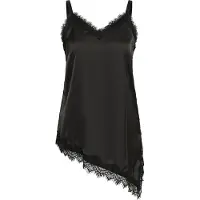 KAFFE CURVE Blusentop "Damen Bluse ärmellos KCmiana", Damen, Gr. 52, schwarz (schwarz deep), Obermaterial: 100% Polyester PES., Blusen Blusentop