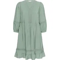 Kaffe Midikleid "Damen Kleid KAcarrie", Damen, Gr. 38, N-Gr, grün (jadeite), Obermaterial: 88% Viskose CV. 12% Polyamid PA., Kleider Midikleid