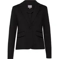 Culture Jerseyblazer "Damen Anzug CUeloise", Damen, Gr. 44, schwarz, Obermaterial: 74% Polyester PES. 22% Viskose CV. 4% Elasthan EL., Blazer Jerseyblazer