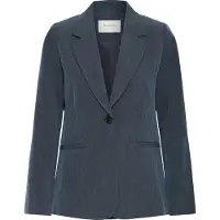B.young Blusenblazer "Damen Blazer BYDANTA", Damen, Gr. 40, blau (navy blazer melange), Obermaterial: 78% Polyester PES. 18% Viskose CV. 4% Elasthan EL., Blazer Blusenblazer