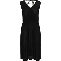 Kaffe Midikleid "Damen Kleid KAvalery", Damen, Gr. 44, N-Gr, schwarz (schwarz deep), Obermaterial: 100% Viskose LENZING ECOVERO CV LenzEcov., Kleider Midikleid
