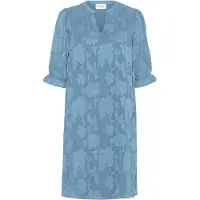 Cream Midikleid "Damen Kleid CRYana", Damen, Gr. 34, N-Gr, blau (blau heaven), Obermaterial: 100% Polyester PES., Kleider Midikleid