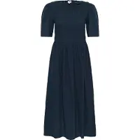 Kaffe Midikleid "Damen Kleid KAbethany", Damen, Gr. 44, N-Gr, blau (midnight marine), Obermaterial: 100% Baumwolle CO., Kleider Midikleid