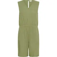 Kaffe Jumpsuit "Damen Overall KAmilia", Damen, Gr. 34, N-Gr, grün (oil grün), Obermaterial: 70% Viskose CV. 30% Leinen LI., Overalls Jumpsuit