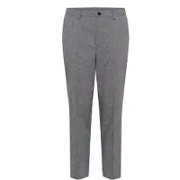 Kaffe Marlene-Hose "Damen Hose KAramona", Damen, Gr. 42, N-Gr, grau (grau melange), Obermaterial: 65% Polyester PES. 32% Viskose CV. 3% Elasthan EL., Hosen Marlene-Hose