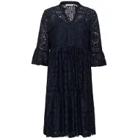 Cream Midikleid "Damen Kleid CRTiley", Damen, Gr. 34, N-Gr, blau (navy blazer), Obermaterial: 60% Baumwolle CO. 40% Polyamid PA., Kleider Midikleid