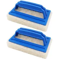 OEM Schwimmbecken-Bürste - 2 Stücke - Weiche Reinigungs-Bürste - Ergonomisches Griffstück - Dauerhaftes Material - Kompakter 14,5 x 8,7 x 7 cm Schwimmbeckenreiniger