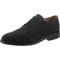 JOOP! Schnürschuh JOOP "velluto misto kleitos lace up yd4", Herren, Gr. 41, blau (schwarz navy), Veloursleder, Schuhe Schnürschuh, Businessschuh, Abendschuh, Festtagsschuh mit Blockabsatz