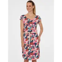 Ragwear "LILITHE PRINT" aus Baumwollmischung, normale Passform, Kurzarm