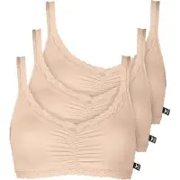 Like it Soft-BH "3er Pack Soft BH Olivia", Damen, Gr. L, N-Gr, beige (nude), Obermaterial: 92% Polyamid PA. 8% Elasthan EL., BHs Soft-BH