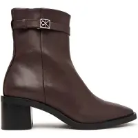 Calvin Klein Stiefeletten Block Heel Ank Boot Lth Hdw HW0HW03171 Braun 41