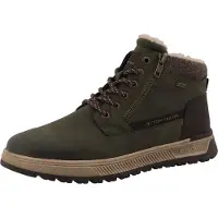 Tom Tailor Winterboots , Herren, Gr. 40, Warmfutter, grün (khaki), Lederimitat, Textil, Schuhe Winterboots, Schnürboots mit wasserabweisender TEX-Ausstattung