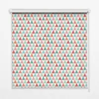 Tulup INNENROLLO - Fensterrollo - Rollo - 150x140 cm - Bunte Dreiecke