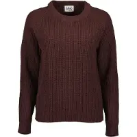 Blue Seven Strickpullover "Pullover", Damen, Gr. 36, braun (3941, burgund), 100% Polyester, normal, Rundhals, Pullover Strickpullover