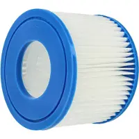 VHBW Filterkartusche Typ VI kompatibel mit Bestway Lay-Z-Spa Siena, Vegas Pool - Ersatzfilter Blau Weiß