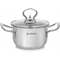 Ambition Petite Stahl Kochtopf mit Deckel 14 cm 1,2 L