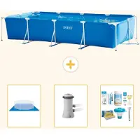 Intex Rechteckiger Frame Pool - 450x220x84 cm - 4-teilig S21260