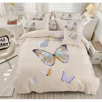 TEXTILOMANIE Baumwollbettwäsche BRICK BUTTERFLY creme