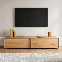 Lomadox Lowboard 170cm, stehend oder hängend, Wildeiche massiv geölt, WYNDHAM-69