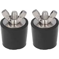 OEM Schwimmbeckenstopper - 2 Stück - Gummi-Expansionsstifte - Stahl-Schraube - Multifunktional - Für Winterschluss - Schwimmbeckenstop