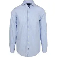 Steppin' Out Hemd Twill Streifen Hellblau