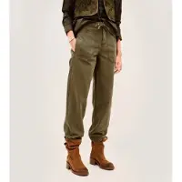Ba&sh für Damen. 1H26CCOC Hose Cocy Khaki (38), Lässig, Grün, Baumwolle